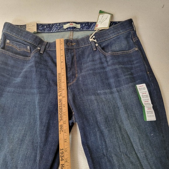 Levis Jeans Perfect Waist 525 Bootcut Womens Sz 22 M Flap Pockets Dark Wash New - Picture 7 of 16